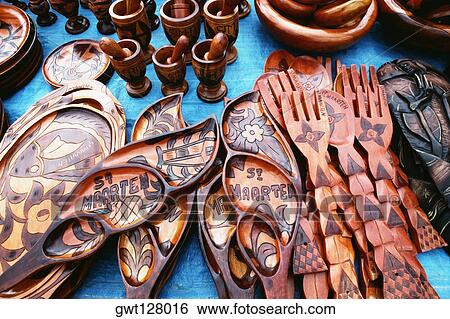 An exhibition of souvenirs in wood, St. Martin View Large Photo Image Stock Photograph - An exhibition of souvenirs in wood, St. Martin. Fotosearch