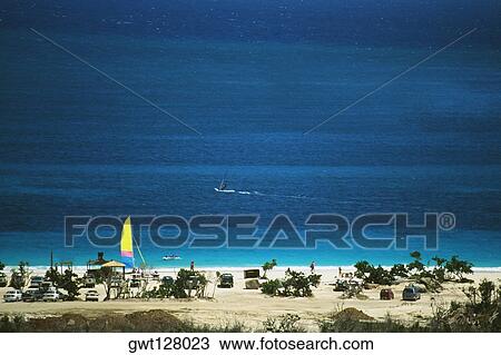 Stock Image - Spectacular seascape, St. Martin, Leewards Islands, Caribbean. Fotosearch