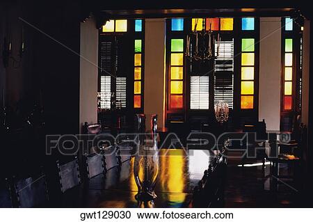 Interior of a room having stainded glass windows, San Juan, Puerto Rico View Large Photo Image Stock Image - Interior of a room having stainded glass windows, San Juan, Puerto Rico. Fotosearch