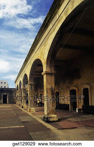 Side view of an ancient fort, San Juan, Puerto Rico View Large Photo Image Stock Photo - Side view of an ancient fort, San Juan, Puerto Rico. Fotosearch