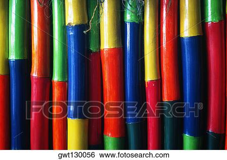 View of a colorful bamboo screen at a bar, Tobago, Caribbean View Large Photo Image Stock Photograph - View of a colorful bamboo screen at a bar, Tobago, Caribbean. Fotosearch