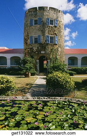Low angle view of a castle, Bluebeard Castle, t. Thomas, U. S. Virgin Islands View Large Photo Image Stock Image - Low angle view of a castle, Bluebeard Castle, t. Thomas, U. S. Virgin Islands. Fotosearch