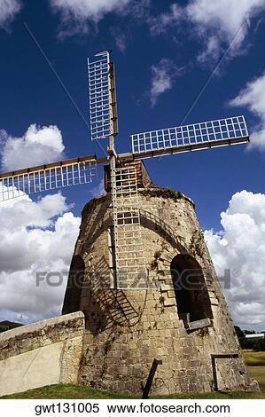 Low angle view of a windmill, St. Croix, Virgin Islands View Large Photo Image Stock Photography - Low angle view of a windmill, St. Croix, Virgin Islands. Fotosearch