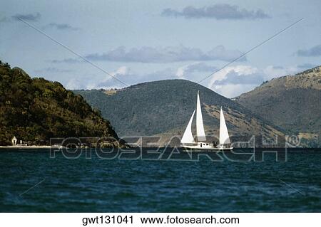 Sailboat off the coast, Tortola, British Virgin Islands View Large Photo Image Stock Image - Sailboat off the coast, Tortola, British Virgin Islands. Fotosearch