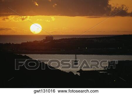 Seascape at sunset, Saba Caribbean, U. S. Virgin Islands View Large Photo Image Stock Photograph - Seascape at sunset, Saba Caribbean, U. S. Virgin Islands. Fotosearch