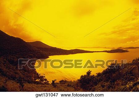 Spectacular seascape, Hawks next villa, St. John, U. S. Virgin Islands View Large Photo Image Stock Photo - Spectacular seascape, Hawks next villa, St. John, U. S. Virgin Islands. Fotosearch