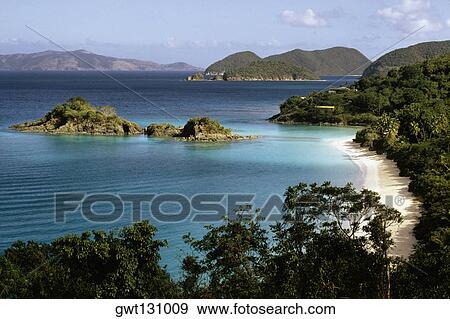 View of the seashore, Trunk bay beach, St. John, Virgin Islands View Large Photo Image Stock Photo - View of the seashore, Trunk bay beach, St. John, Virgin Islands. Fotosearch