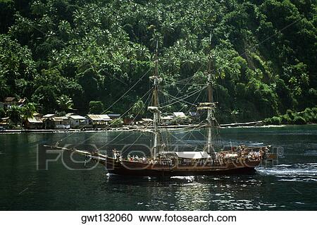 A large ship sailing in the sea with a large number of passengers, Castries, St. Lucia View Large Photo Image Stock Image - A large ship sailing in the sea with a large number of passengers, Castries, St. Lucia. Fotosearch