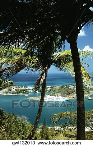 An exotic seascape, St. Lucia View Large Photo Image Stock Image - An exotic seascape, St. Lucia. Fotosearch