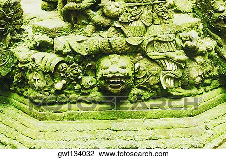 Stock Image - Close-up of sculptures, Bali, Indonesia. Fotosearch