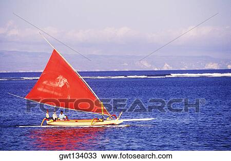 Person on a boat in the sea, Bali, Indonesia View Large Photo Image Stock Image - Person on a boat in the sea, Bali, Indonesia. Fotosearch
