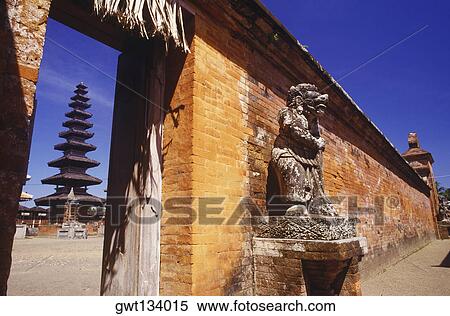 Stock Photography - Statue outside a temple, Bali, Indonesia. Fotosearch