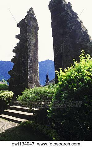 Steps at the entrance of a temple, Puru Ulu Danau Temple, Bali, Indonesia View Large Photo Image Stock Photo - Steps at the entrance of a temple, Puru Ulu Danau Temple, Bali, Indonesia. Fotosearch