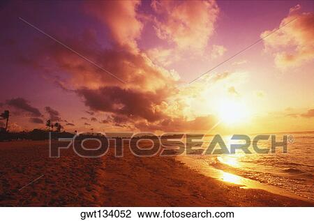 Sunset over the sea, Bali, Indonesia View Large Photo Image Stock Image - Sunset over the sea, Bali, Indonesia. Fotosearch