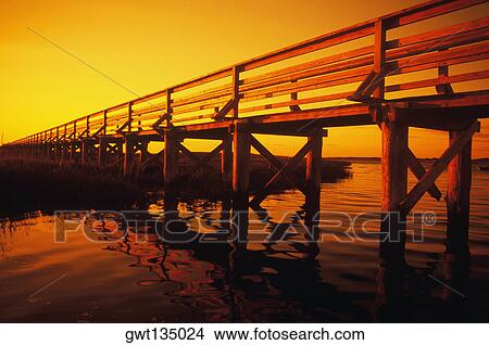 Bridge across a river, Cape Cod, Massachusetts, USA View Large Photo Image Picture - Bridge across a river, Cape Cod, Massachusetts, USA . Fotosearch