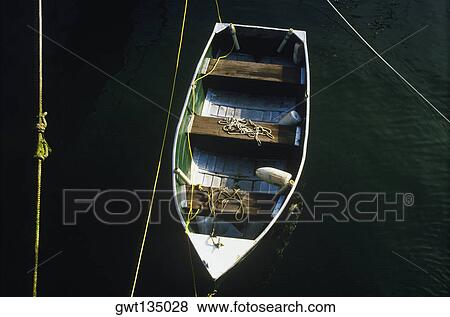 High angle view of a rowboat View Large Photo Image Stock Photo - High angle view of a rowboat. Fotosearch