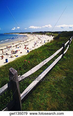 High angle view of tourist on the beach, Cape Cod, Massachusetts, USA View Large Photo Image Stock Photo - High angle view of tourist on the beach, Cape Cod, Massachusetts, USA . Fotosearch