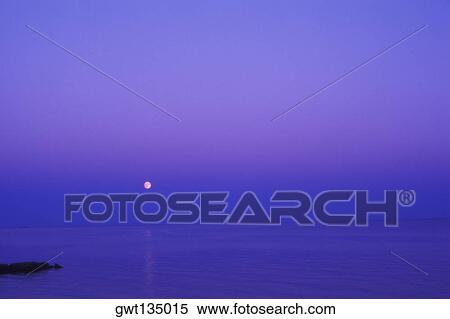 Moon shining over the sea, Cape Cod, Massachusetts, USA View Large Photo Image Stock Photography - Moon shining over the sea, Cape Cod, Massachusetts, USA . Fotosearch