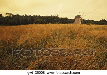 Traditional windmill in a field, Cape Cod, Massachusetts, USA View Large Photo Image Stock Photo - Traditional windmill in a field, Cape Cod, Massachusetts, USA . Fotosearch