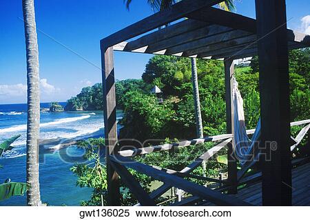 Wooden structure on the beach, Caribbean View Large Photo Image Stock Photography - Wooden structure on the beach, Caribbean. Fotosearch