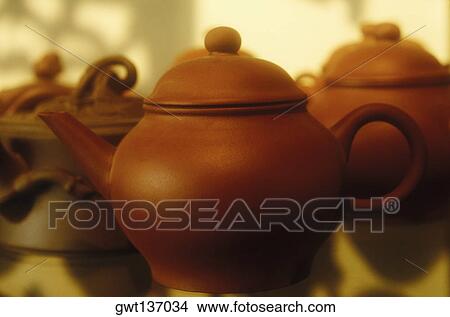 Close-up of teapots View Large Photo Image Picture - Close-up of teapots. Fotosearch