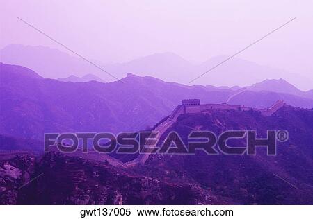 High angle view of a surrounding wall, Great Wall Of China, China View Large Photo Image Stock Photography - High angle view of a surrounding wall, Great Wall Of China, China. Fotosearch