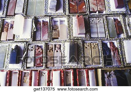 High angle view of ivory souvenirs View Large Photo Image Stock Photography - High angle view of ivory souvenirs. Fotosearch