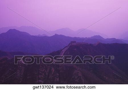 High angle view of surrounding walls, Great Wall Of China, China View Large Photo Image Picture - High angle view of surrounding walls, Great Wall Of China, China. Fotosearch