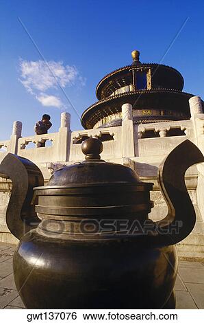Low angle view of a monument, Temple of Heaven, Beijing, China View Large Photo Image Stock Photograph - Low angle view of a monument, Temple of Heaven, Beijing, China. Fotosearch