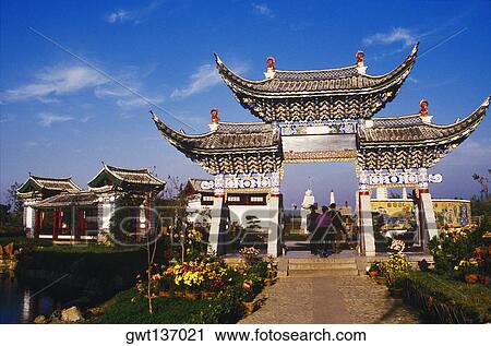 Tourists at a historical place, China View Large Photo Image Stock Image - Tourists at a historical place, China. Fotosearch