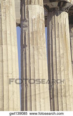 Close-up of old ruin colonnades, Parthenon, Athens, Greece View Large Photo Image Stock Photography - Close-up of old ruin colonnades, Parthenon, Athens, Greece. Fotosearch
