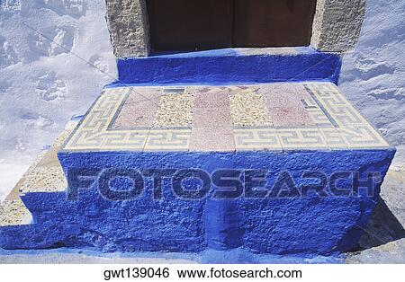 High angle view of door steps View Large Photo Image Stock Photograph - High angle view of door steps. Fotosearch