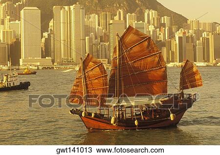Sailboat in the sea, Hong Kong, China View Large Photo Image Stock Image - Sailboat in the sea, Hong Kong, China. Fotosearch
