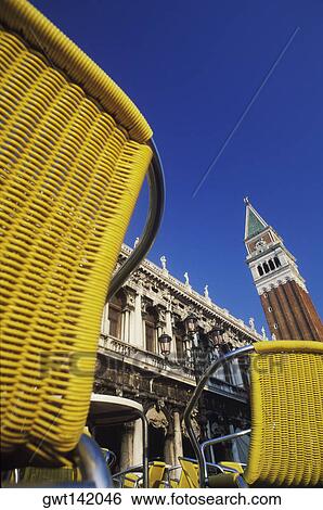Low angle view of the bell tower of a church, St. Mark's Cathedral, Venice, Veneto, Italy View Large Photo Image Stock Photograph - Low angle view of the bell tower of a church, St. Mark's Cathedral, Venice, Veneto, Italy. Fotosearch