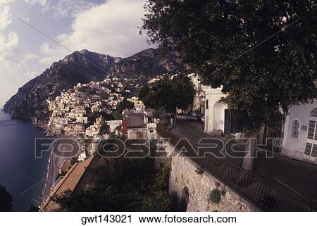 High angle view of buildings along a river, Italy View Large Photo Image Stock Image - High angle view of buildings along a river, Italy. Fotosearch