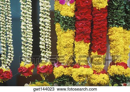 Close-up of garlands hanging View Large Photo Image Stock Image - Close-up of garlands hanging. Fotosearch