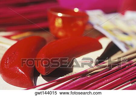 Close-up of incense sticks near a bowl, Singapore View Large Photo Image Stock Photography - Close-up of incense sticks near a bowl, Singapore. Fotosearch