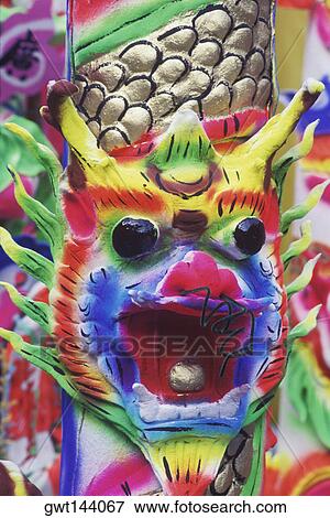 Close-up of the statue of a tiger, Singapore View Large Photo Image Stock Photo - Close-up of the statue of a tiger, Singapore. Fotosearch