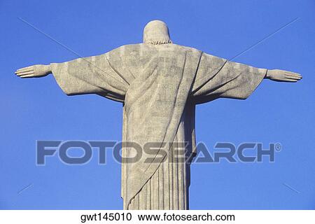 Rear view of a statue, Christ the Redeemer Statue, Rio De Janeiro, Brazil View Large Photo Image Stock Image - Rear view of a statue, Christ the Redeemer Statue, Rio De Janeiro, Brazil. Fotosearch