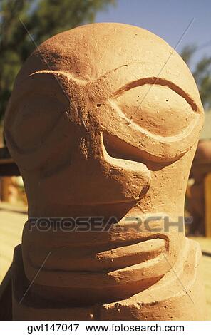 Stock Photo - Close-up of a totem pole, Hawaii, USA. Fotosearch
