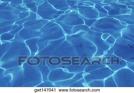 Stock Image - Close-up of ripples on the surface of water. Fotosearch