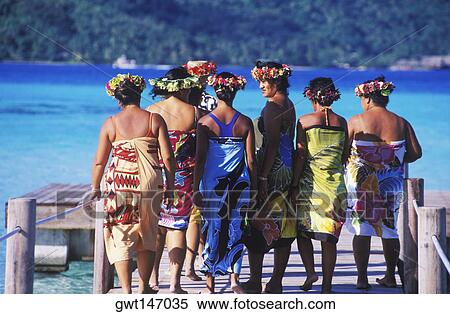 Rear view of a group of mature women walking on a boardwalk, Hawaii, USA View Large Photo Image Stock Photography - Rear view of a group of mature women walking on a boardwalk, Hawaii, USA. Fotosearch