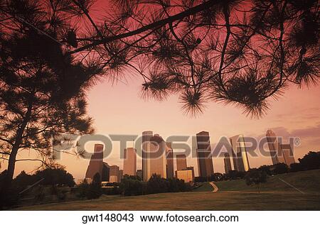 Low angle view of skyscrapers in a city, Texas, USA View Large Photo Image Stock Image - Low angle view of skyscrapers in a city, Texas, USA. Fotosearch