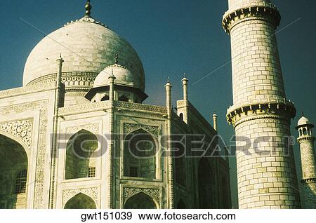 Low angle view of a monument, Taj Mahal, Agra, Uttar Pradesh, India View Large Photo Image Stock Photo - Low angle view of a monument, Taj Mahal, Agra, Uttar Pradesh, India. Fotosearch