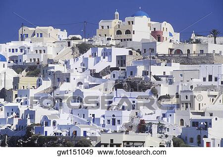 Stock Photo - Low angle view of skyscrapers in a city. Fotosearch