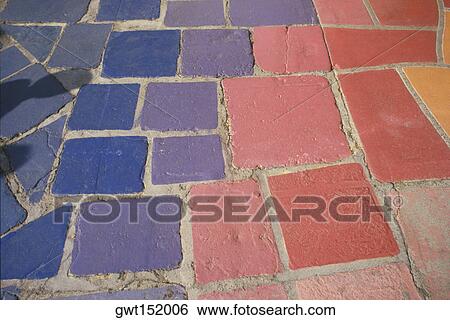 Close-up of a tiled floor View Large Photo Image Stock Photograph - Close-up of a tiled floor. Fotosearch
