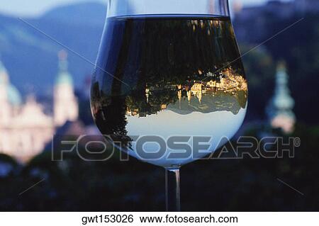 Close-up of a glass of wine, Salzburg, Austria View Large Photo Image Stock Photograph - Close-up of a glass of wine, Salzburg, Austria. Fotosearch