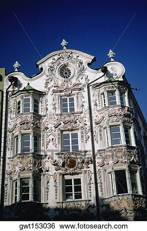 Facade of a house, Helbling House, Innsbruck, Austria View Large Photo Image Stock Photograph - Facade of a house, Helbling House, Innsbruck, Austria. Fotosearch