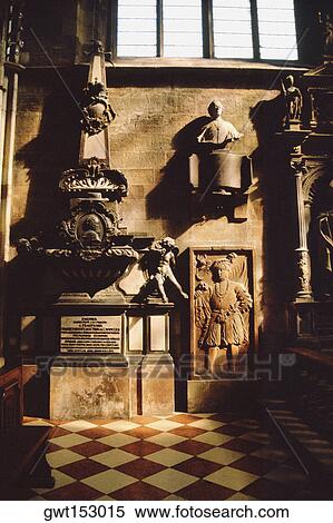 Stock Photography - Statues in a cathedral, St Stephens Cathedral, Vienna, Austria. Fotosearch