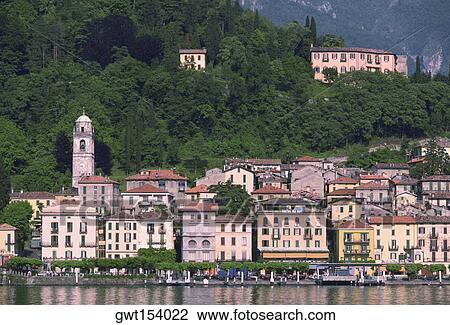 Buildings at the waterfront, Lake Como, Bellagio, Italy View Large Photo Image Stock Image - Buildings at the waterfront, Lake Como, Bellagio, Italy. Fotosearch